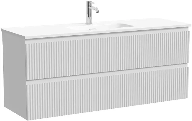 Тумба под раковину Sancos Snob R 120 подвесная Bianco (белый), SNR120/39W Sancos — Оригинал