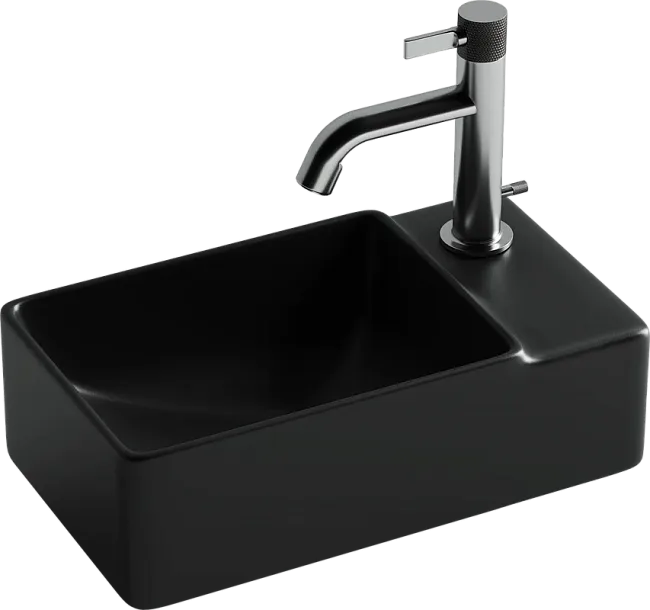 Рукомойник Ceramicanova Element CN5045MB R черный матовый Sancos — Оригинал