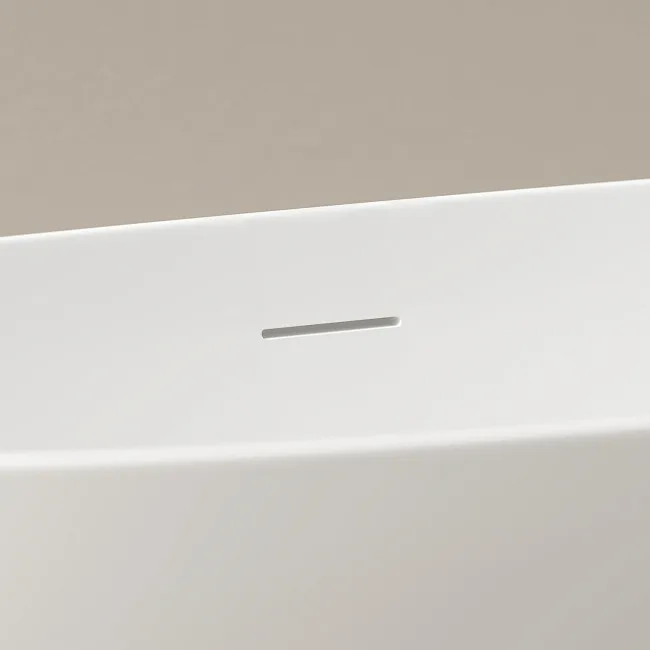 Акриловая ванна Sancos Oval FB21 170x80 см, отдельностоящая, белая, с каркасом, со сливом-переливом Sancos — Оригинал