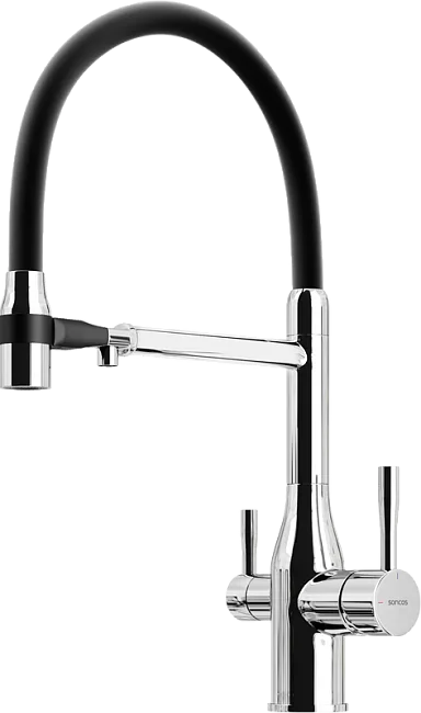 Смеситель для кухни Sancos Garda SC4009CH с гибким изливом, хром Sancos — Оригинал