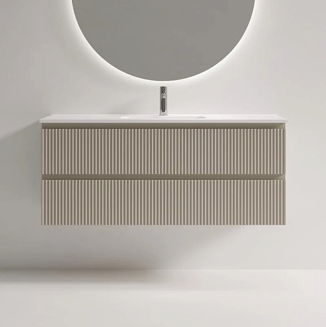 Тумба под раковину Sancos Snob R 120 подвесная Beige soft (капучино), SNR120/39CE Sancos — Оригинал