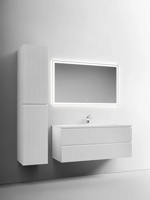 Шкаф-пенал для ванной Sancos Snob T 35 см, универсальный, Bianco (белый) Sancos — Оригинал
