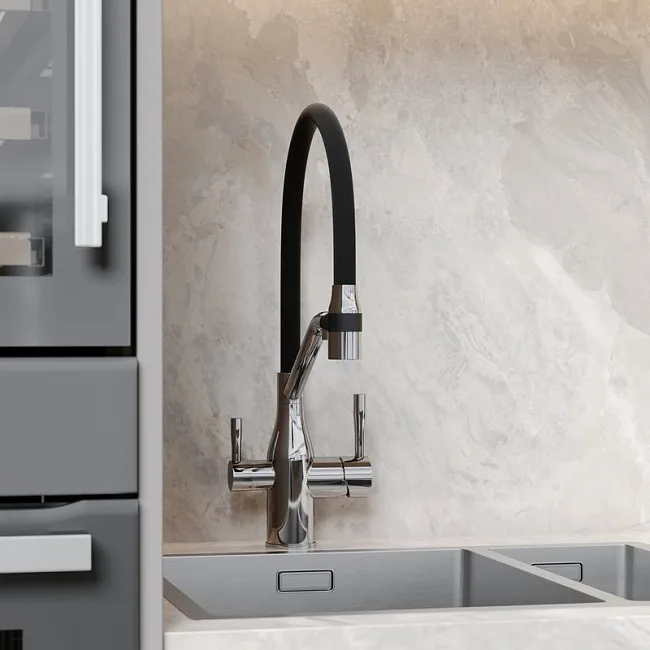 Смеситель для кухни Sancos Orta SC4008CH с гибким изливом, хром Sancos — Оригинал