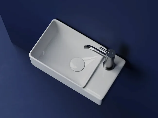 Рукомойник Ceramicanova Element CN5045 R белый глянцевый Sancos — Оригинал