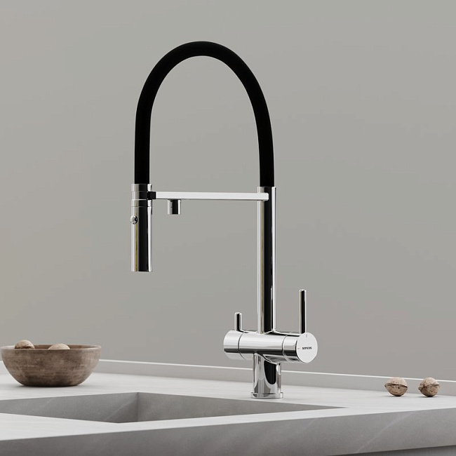 Смеситель для кухни Sancos Imola SC4010CH под фильтр, брашированное золото Sancos — Оригинал