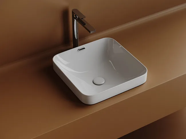 Встраиваемая раковина Ceramicanova Element CN6077 ,белый Sancos — Оригинал