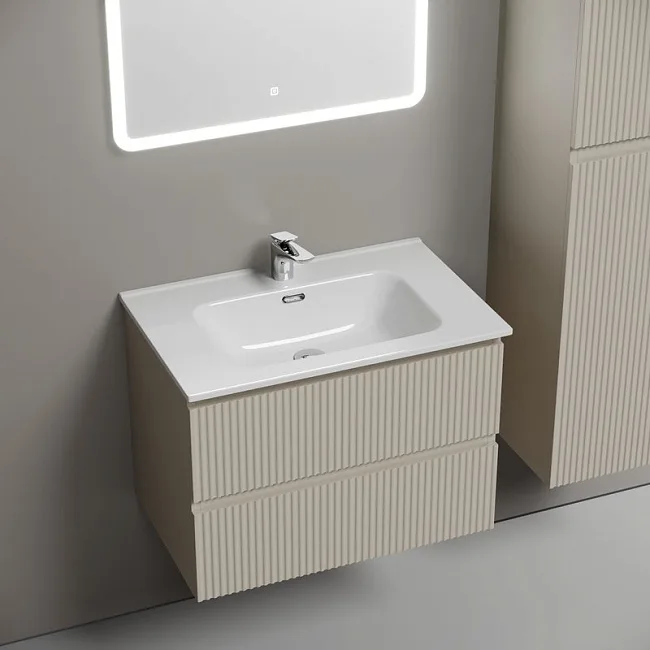 Тумба под раковину Sancos подвесная Snob R 70 Beige Soft SNR70CE Sancos — Оригинал