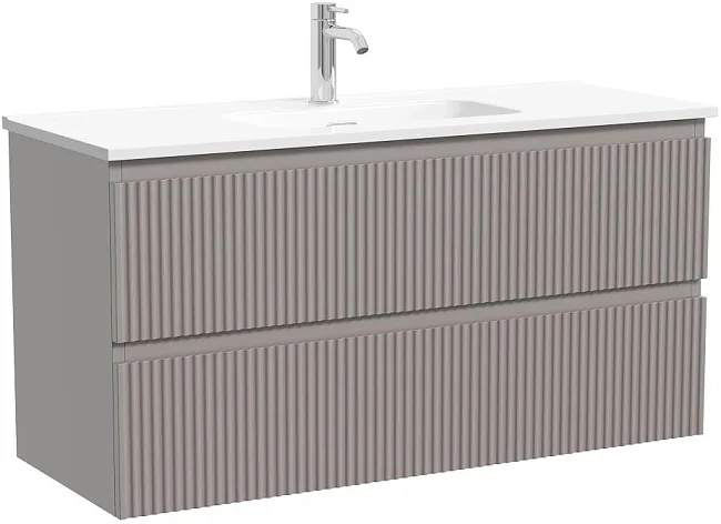 Тумба под раковину Sancos Snob R 100 подвесная Doha soft (пыльная роза), SNR100/39SM Sancos — Оригинал