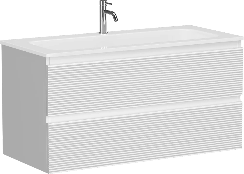 Тумба под раковину Sancos Folk 100 подвесная Bianco (белый), FL100W Sancos — официальный сайт