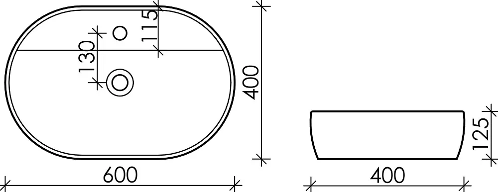 Раковина Ceramica Nova Element CN6035 Sancos — официальный сайт