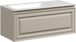 Тумба под раковину Sancos Very 100 L подвесная Beige soft (капучино), VR100LCE