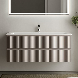 Тумба с раковиной Sancos Snob R 120 см, doha soft, раковина CN7017