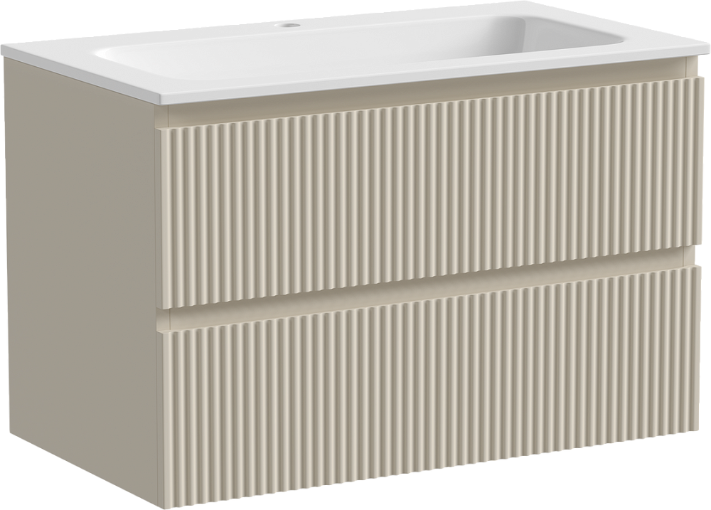 Тумба под раковину Sancos Snob R 80 подвесная Beige soft (капучино), SNR80CE Sancos — официальный сайт