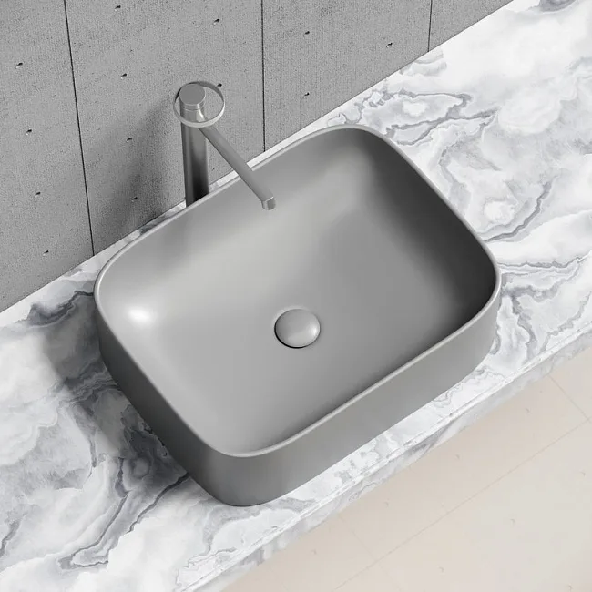 Раковина Ceramicanova Element CN6052MH антрацит матовая Sancos — Оригинал