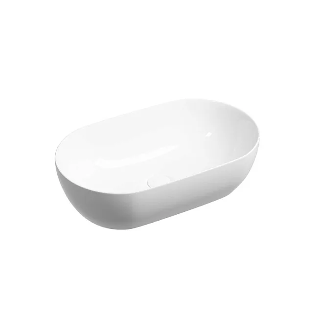 Раковина накладная Ceramicanova Twist овальная 50 см цвет белый CN12001 Sancos — Оригинал