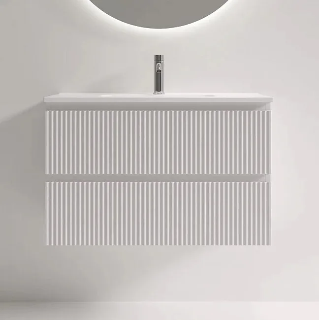 Тумба под раковину Sancos Snob R 80 подвесная Bianco (белый), SNR80/39W Sancos — Оригинал