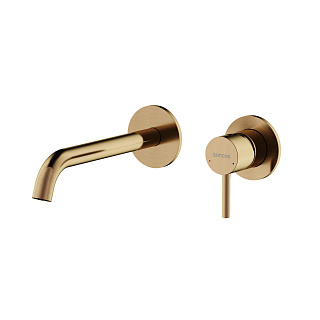 Смеситель для раковины Sancos Etna, брашированная бронза, PVD покрытие, SC9004BB