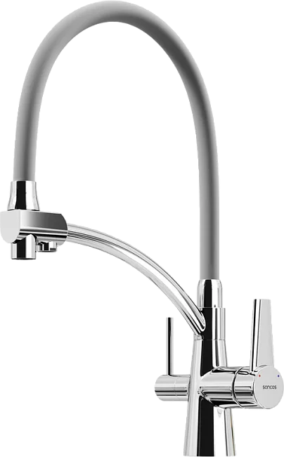 Смеситель для кухни Sancos Eri SC4001CH с гибким изливом, хром Sancos — Оригинал