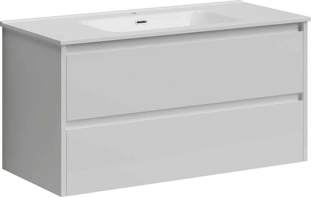 Тумба под раковину Sancos Libra 100 подвесная белый глянец, LB100W Sancos — официальный сайт
