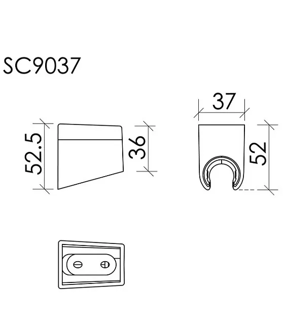 Настенный держатель Sancos SC9037GG вороненая сталь Sancos — Оригинал
