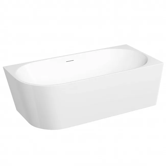 Акриловая ванна Sancos Грань (Edge) FB23R 170x80 см, угловая, правая, белая, со сливом-переливом Sancos — Оригинал