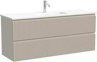 Тумба под раковину Sancos Snob R 120 подвесная Beige soft (капучино), SNR120/39CE