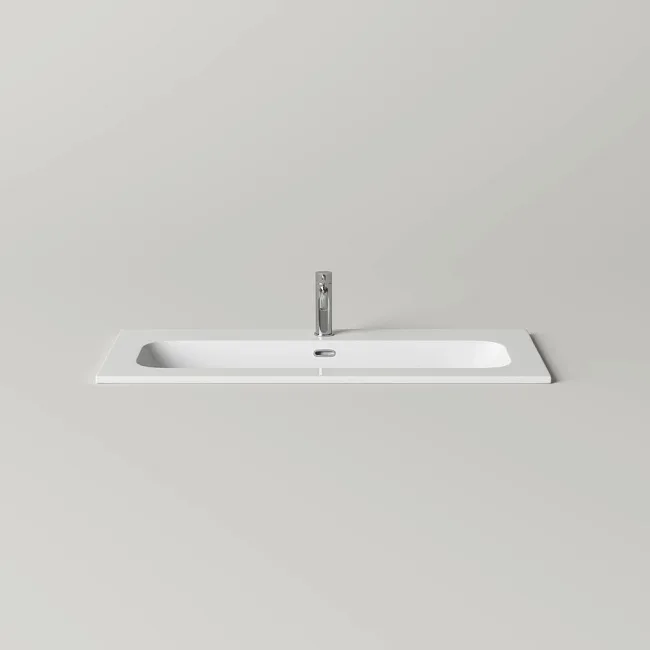 Мебельная раковина Ceramicanova Lucia с отверстием под смеситель 101 CN6097 белый Sancos — Оригинал