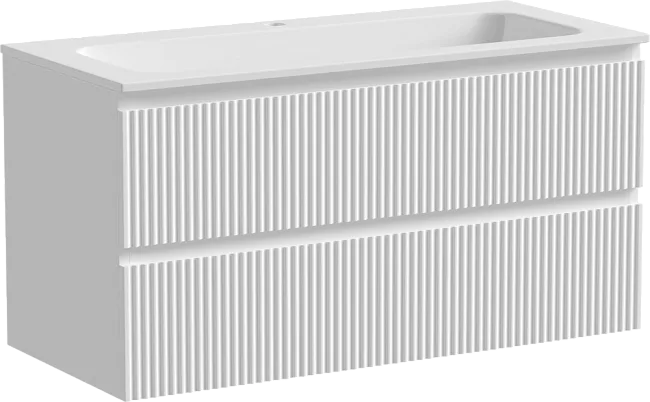 Тумба под раковину Sancos Snob R 100 подвесная Bianco (белый), SNR100W Sancos — Оригинал