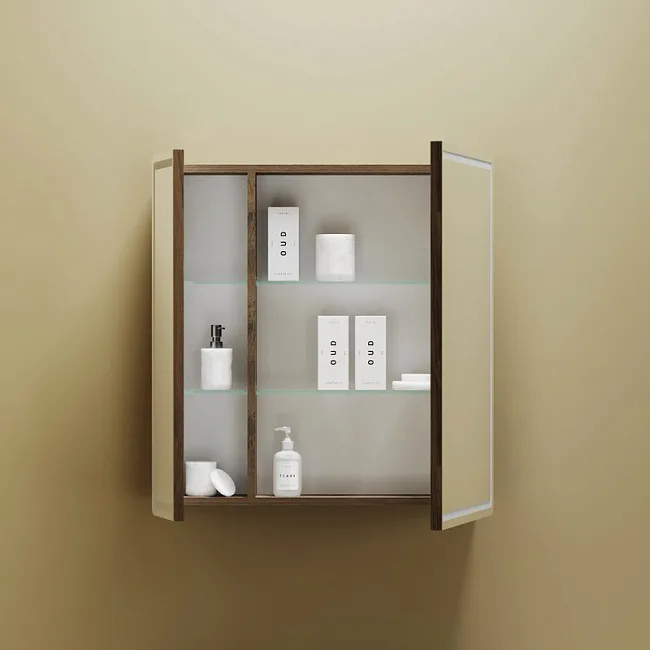 Зеркало-шкаф Sancos Mirror 70 с подсветкой, дуб чарльстон Sancos — Оригинал