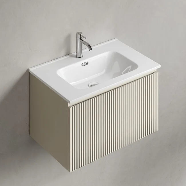 Тумба под раковину Sancos Snob R 1.0 70 подвесная Beige soft (капучино), SNR1.070CE Sancos — Оригинал