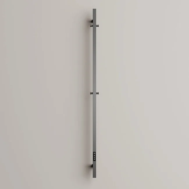 Полотенцесушитель электрический Sancos Linn 150x3 I-образный, вороненая сталь, SC13002GG Sancos — Оригинал