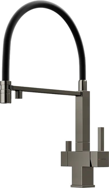 Смеситель для кухни Sancos Moro SC4006GG с гибким изливом, вороненая сталь Sancos — Оригинал
