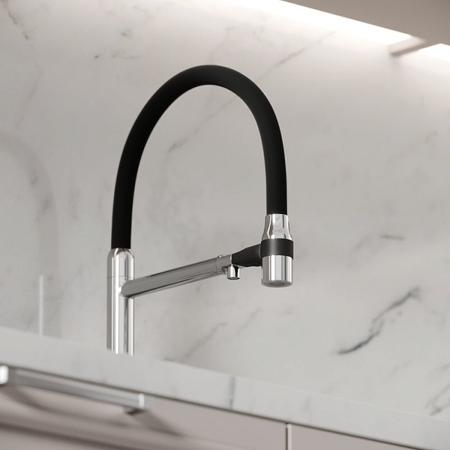 Смеситель для кухни Sancos Garda SC4009CH с гибким изливом, хром Sancos — Оригинал