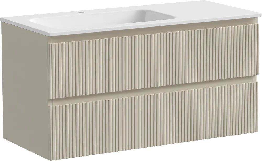 Тумба под раковину Sancos Snob T 100 подвесная Beige soft (капучино), SNT100LCE Sancos — официальный сайт