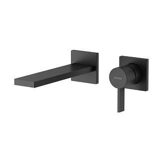 Смеситель для раковины Sancos Linn, черный матовый, SC9021MB