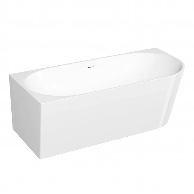 Акриловая ванна Sancos Грань (Edge) FB23L 170x80 см, угловая, левая, белая, со сливом-переливом Sancos — Оригинал