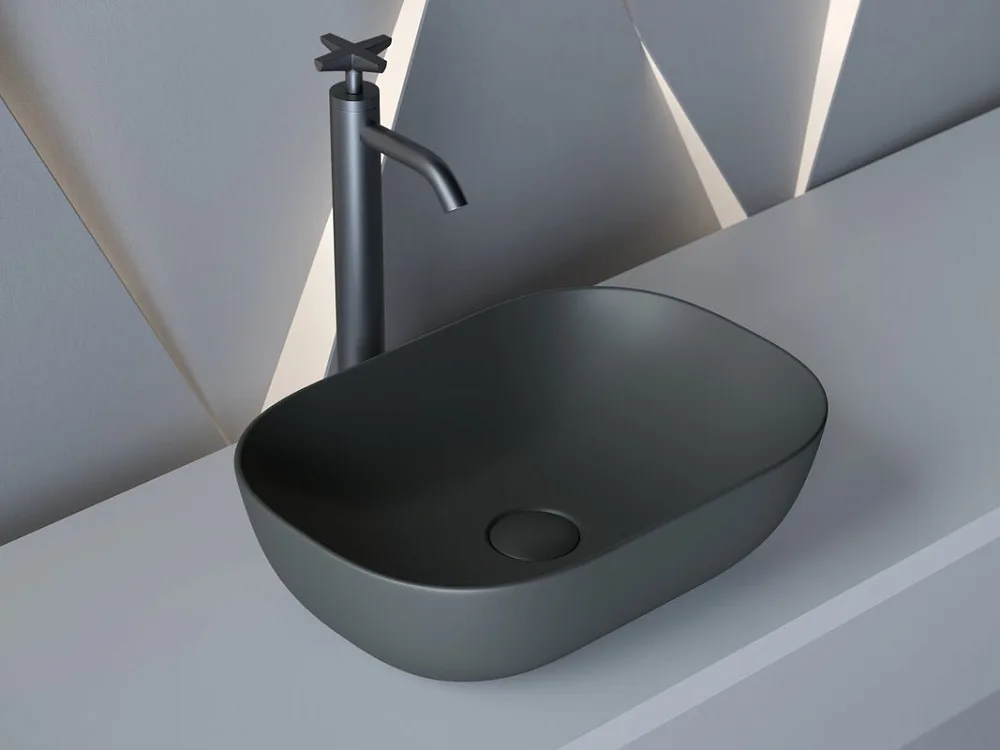 Раковина Ceramica Nova Element CN6009MDH темный антрацит матовый Sancos — официальный сайт
