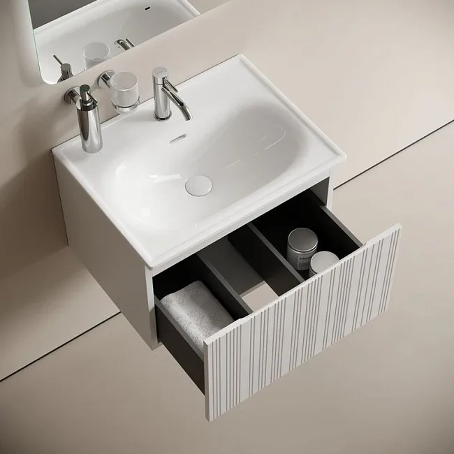 Тумба под раковину Sancos Code 60 подвесная белый, CD60W Sancos — Оригинал