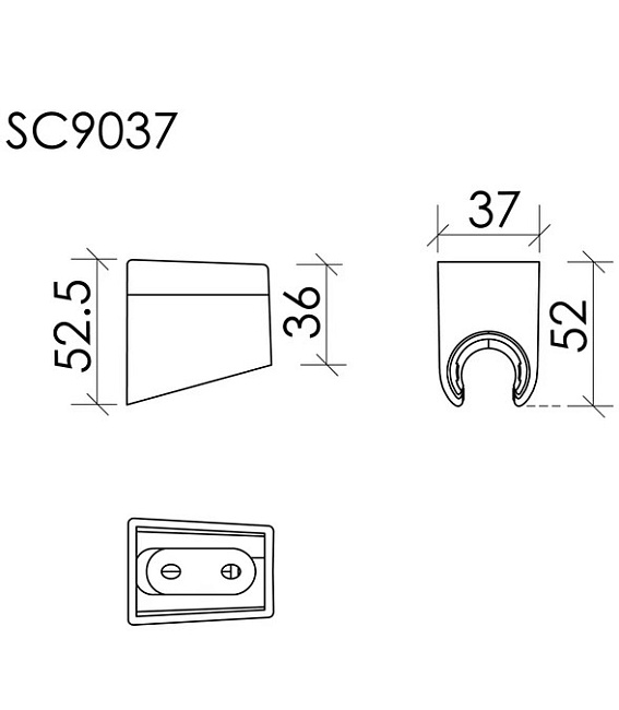 Настенный держатель Sancos SC9037BN брашированный никель Sancos — Оригинал