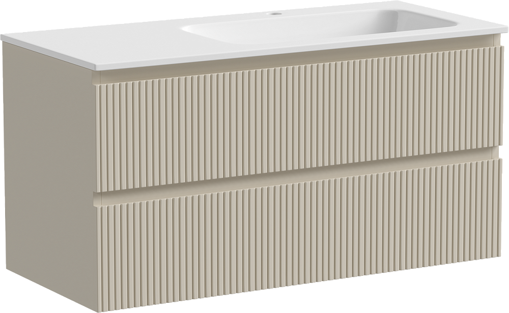 Тумба под раковину Sancos Snob T 100 подвесная Beige soft (капучино), SNT100RCE Sancos — официальный сайт