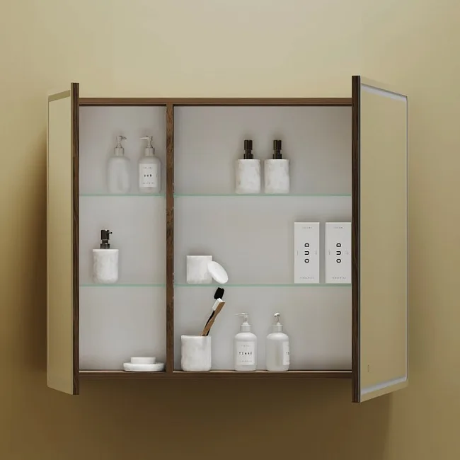 Зеркало-шкаф Sancos Mirror 90 с подсветкой, дуб чарльстон Sancos — Оригинал