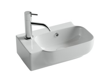 Раковина маленькая в туалет Ceramicanova Element CN6074R белый глянцевый