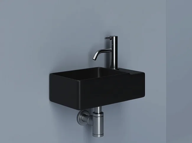 Рукомойник Ceramicanova Element CN5045MB R черный матовый Sancos — Оригинал