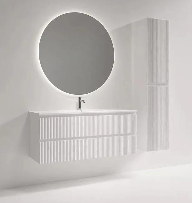 Тумба под раковину Sancos Snob R 120 подвесная Bianco (белый), SNR120/39W Sancos — Оригинал