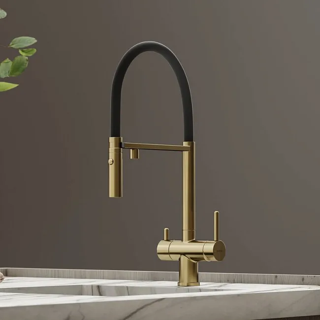Смеситель для кухни Sancos Imola SC4010BGbh под фильтр, брашированное золото Sancos — Оригинал
