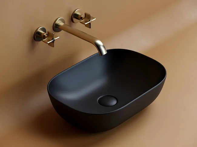 Раковина Ceramica Nova Element CN6009MB черный матовый Sancos — Оригинал