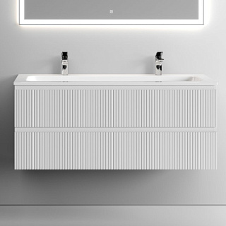 Тумба с раковиной Sancos Snob T 120 см, bianco, раковина CN7016