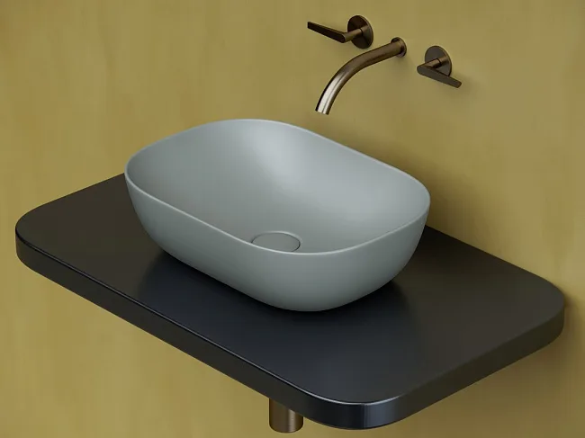 Раковина Ceramica Nova Element CN6009MH антрацит матовый Sancos — Оригинал