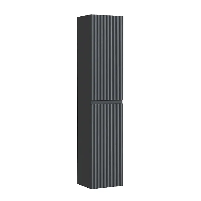 Шкаф-пенал для ванной Sancos Snob R 35 см, универсальный, матовый антрацит Sancos — Оригинал
