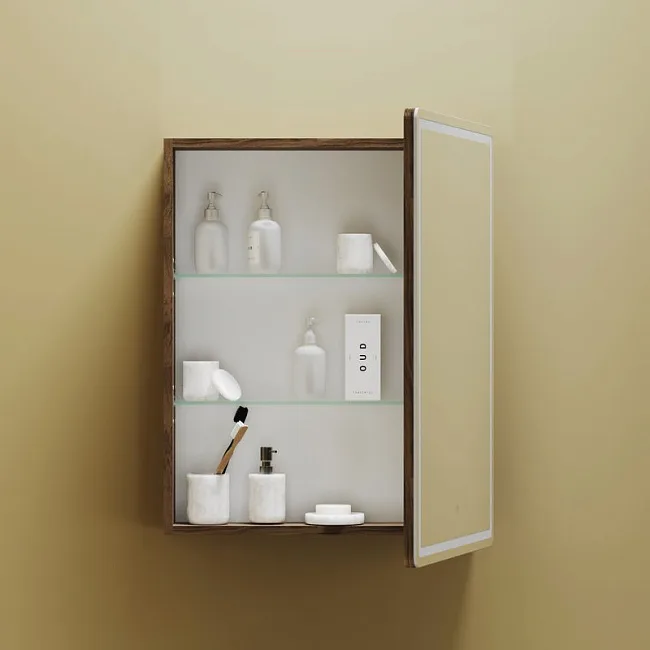 Зеркало-шкаф Sancos Mirror 60 с подсветкой, дуб чарльстон Sancos — Оригинал